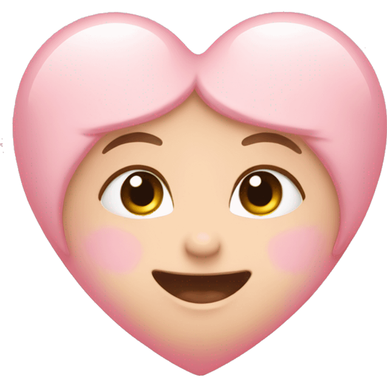 Baby pink heart emoji