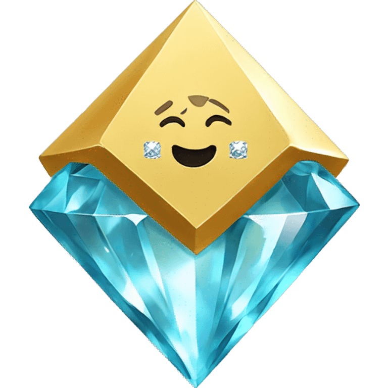 Diamond with a sign Go Diamond Club emoji