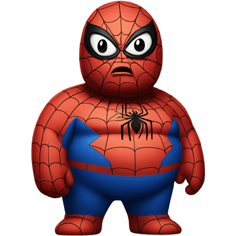 heartbroken fat Spider-Man emoji