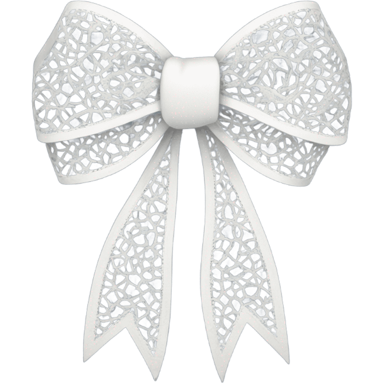 A lacy bow emoji