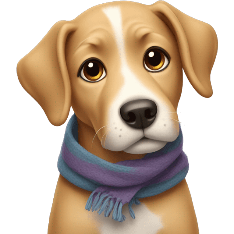 dog with scarf emoji