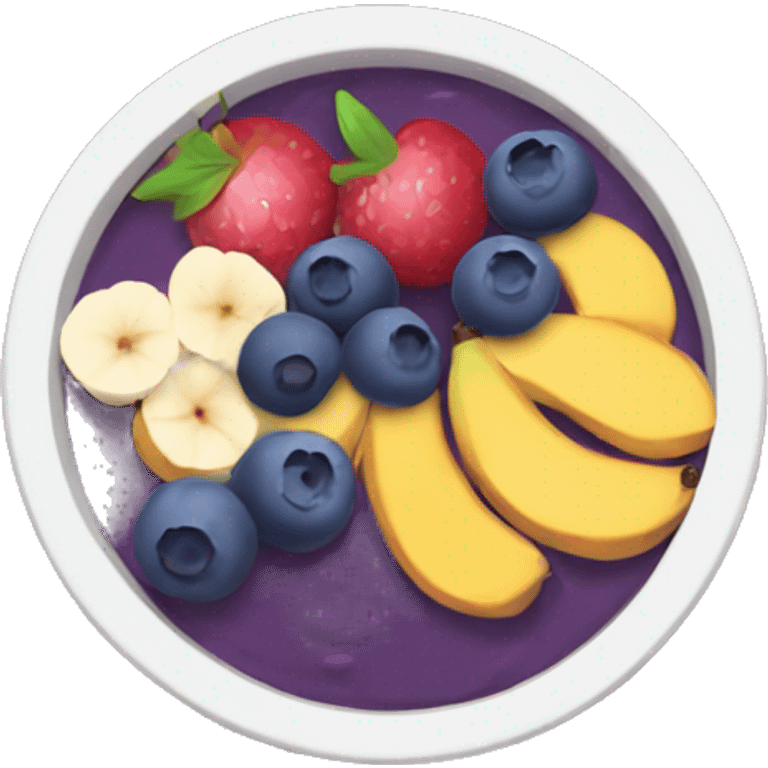 acai bowl with blueberries in it emoji