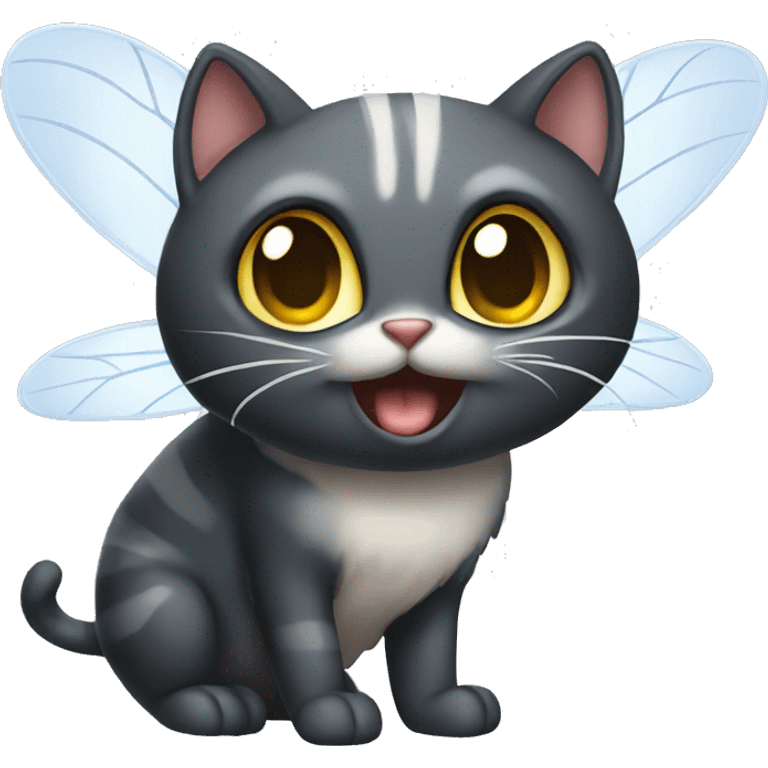 Fly cat emoji