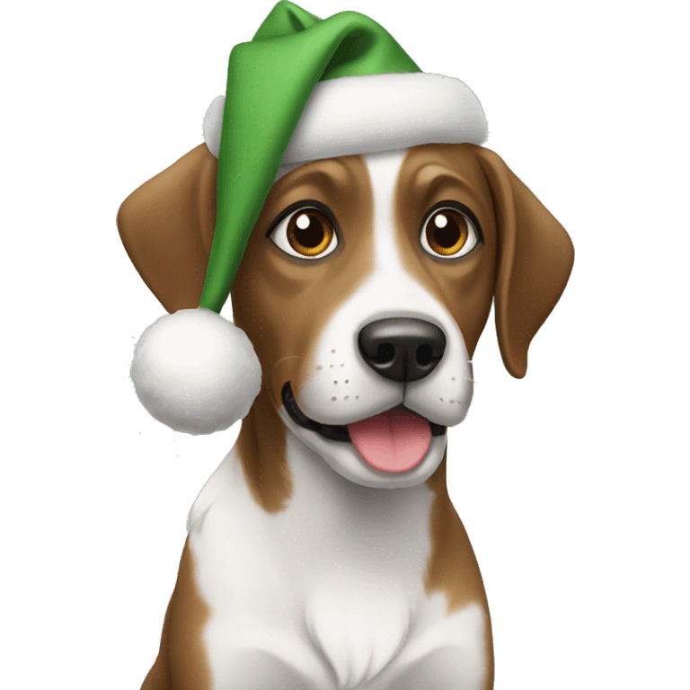 Christmas dog  emoji