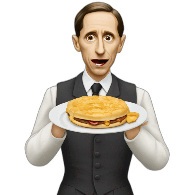 Joseph Goebbels Eating a Greggs steak bake emoji