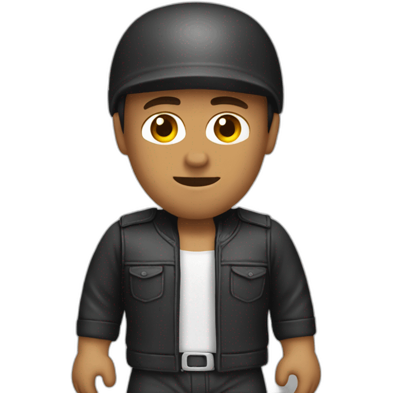 Bared Motorcycle driver emoji