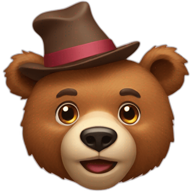 bear-with-hat emoji