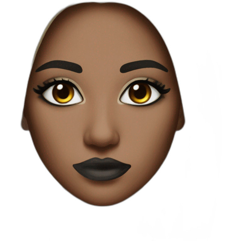 Black eyeshadow emoji