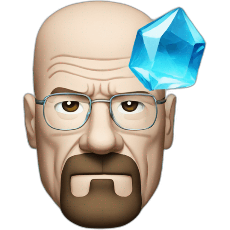 Walter white with blue crystal emoji