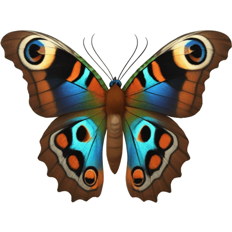 Peacock butterfly emoji