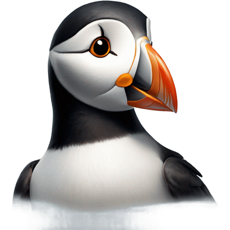 Smiling puffin emoji