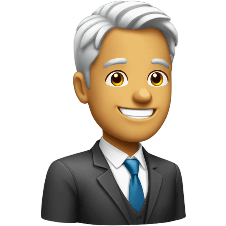 Office man happy emoji