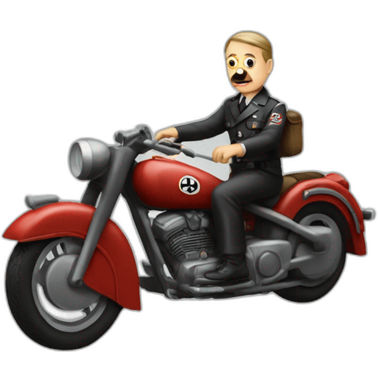 hitler on a motorbike emoji