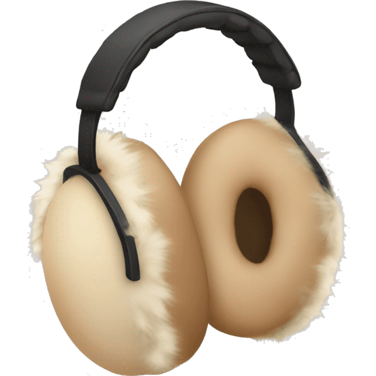 beige fur earmuffs emoji