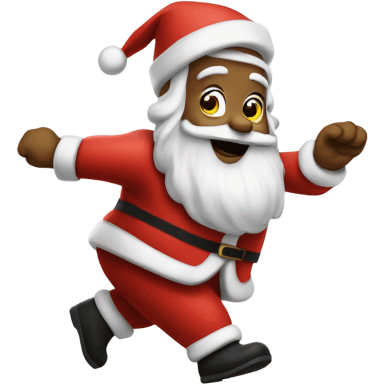 Moonwalking santa  emoji