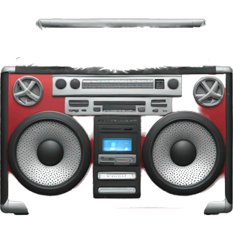 Christmas boombox emoji