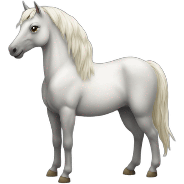 Une licorne à cheval emoji