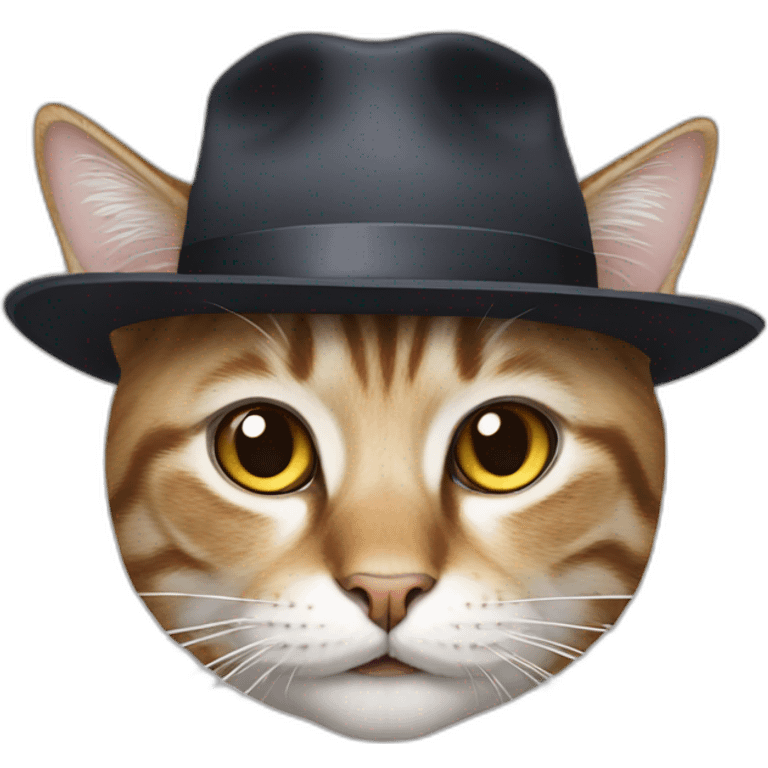 Cat with hat emoji