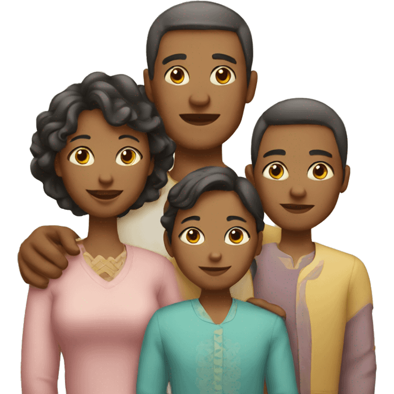 Traditional family emoji