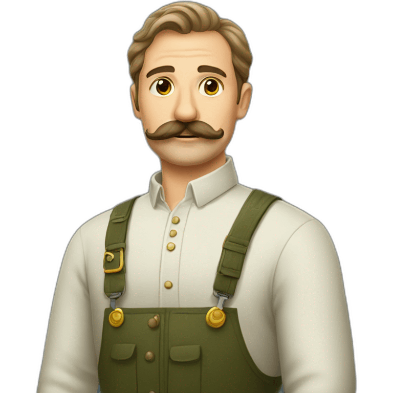 russian moustache husband with fish emoji