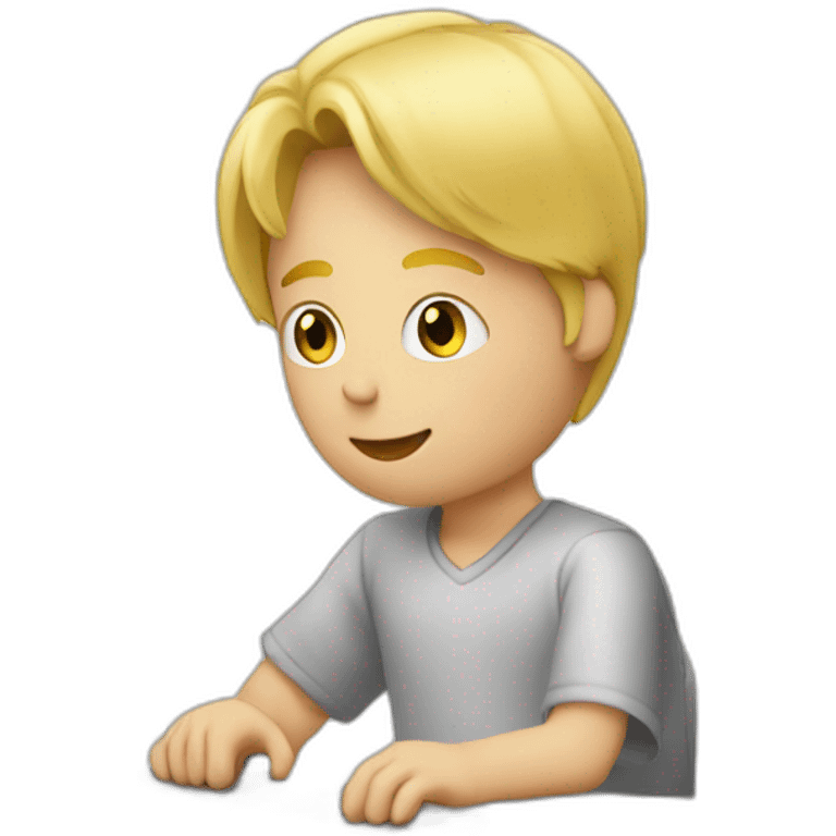 blond-boy-behind-a-pc-working emoji