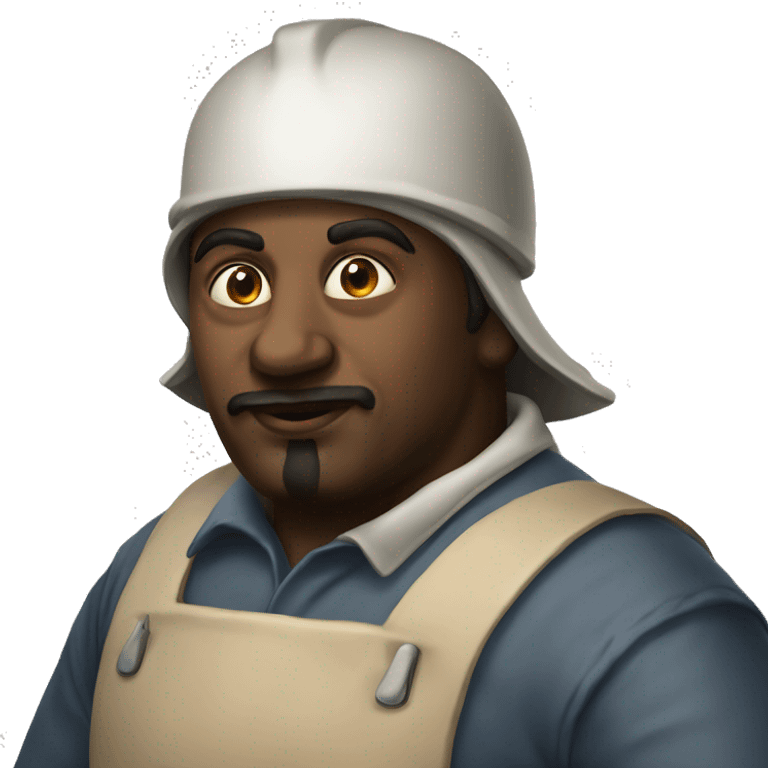 Photorealistic Factory worker XVII century emoji