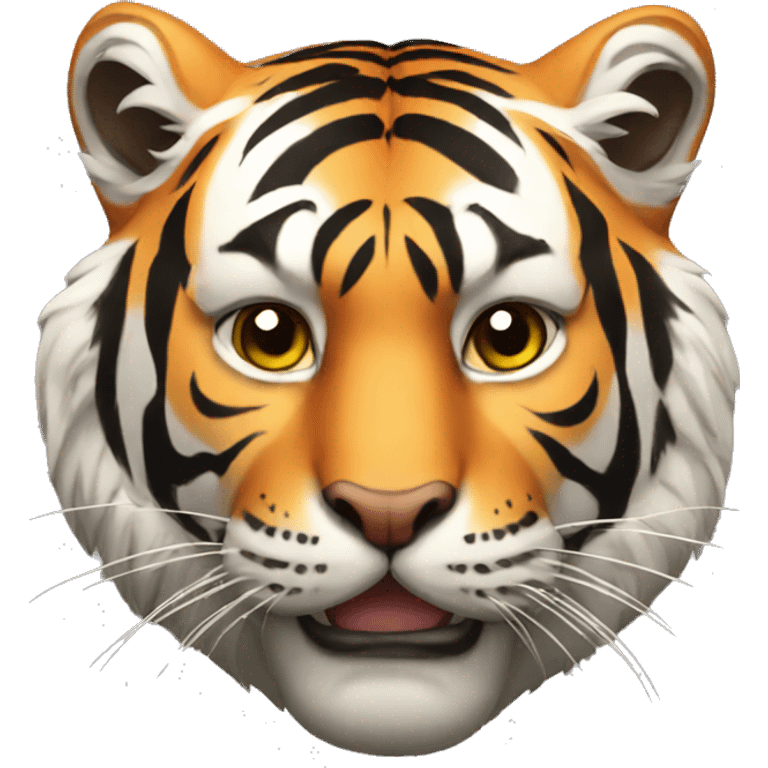 Tiger with mask emoji