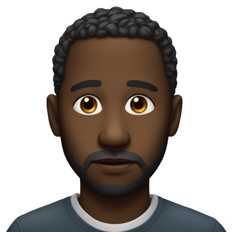 photorealistic sad black man emoji