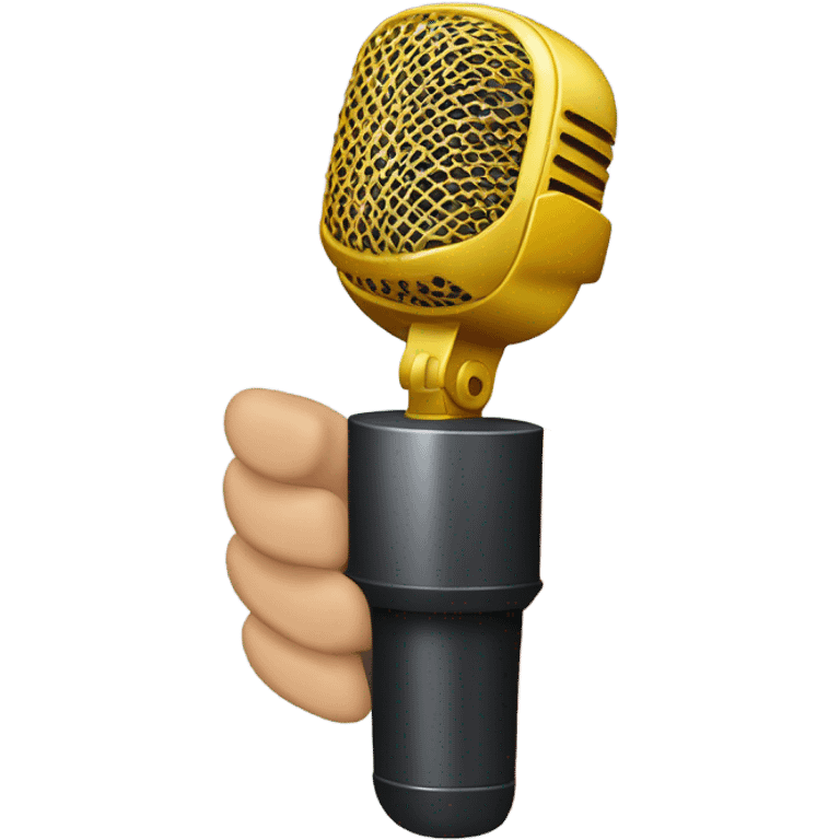 Mic drop emoji