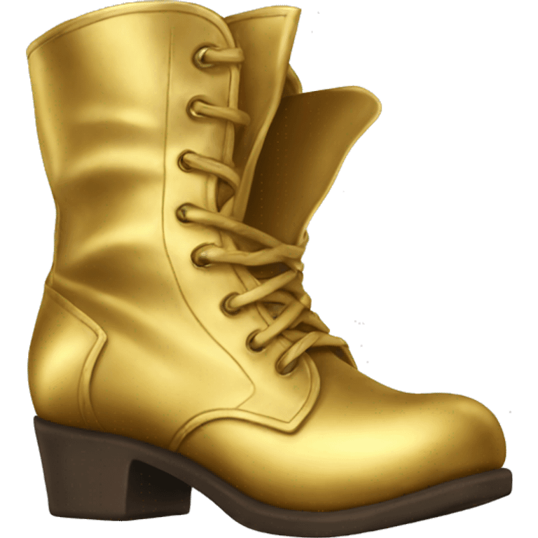 gold boots emoji