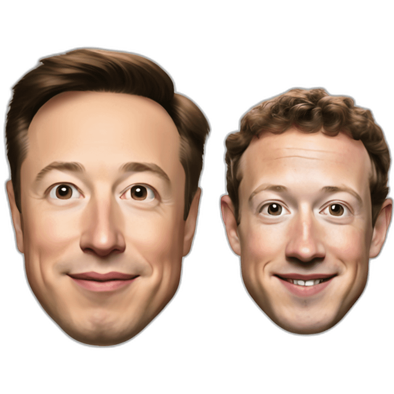 elon musk and mark zuckerberg emoji