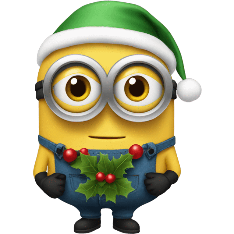 Christmas minion emoji