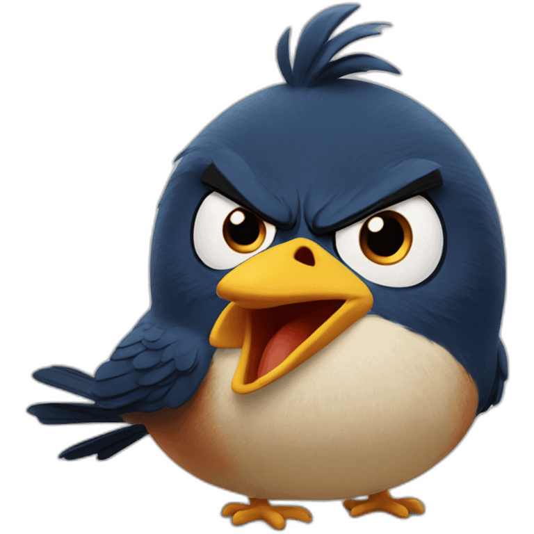 angry bird emoji