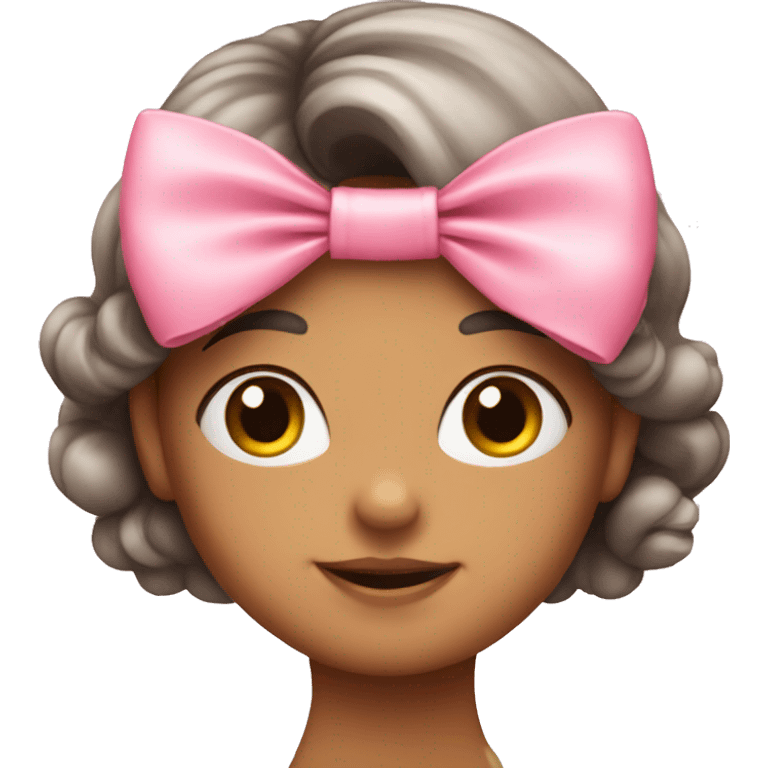 A cute pink bow  emoji