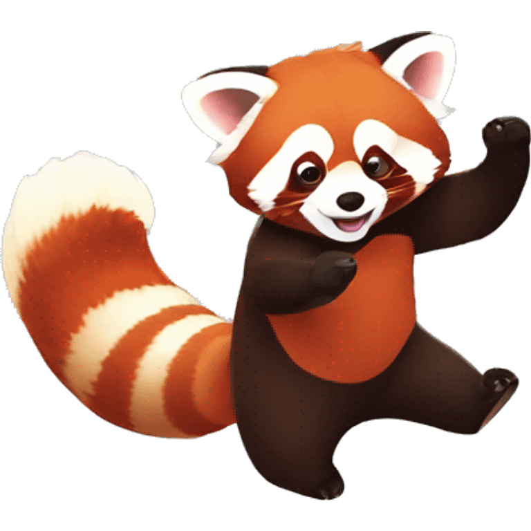 Red panda Dancing gif emoji