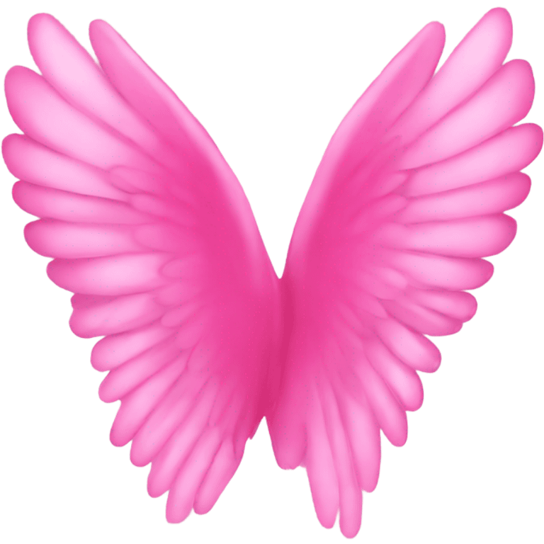 Pink wings emoji