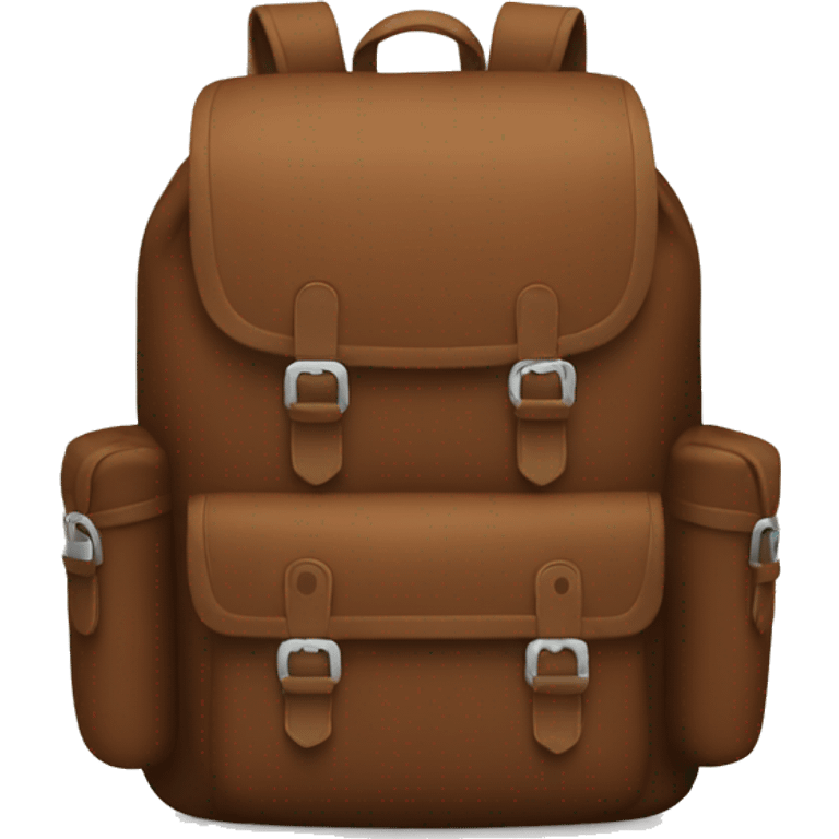 Brown backpack emoji