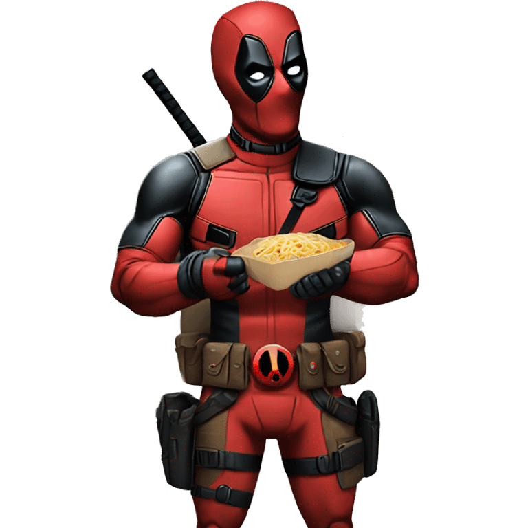 Deadpool buying tacos  emoji