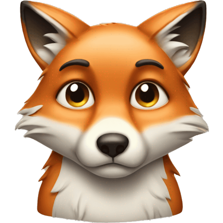 sad crying fox emoji