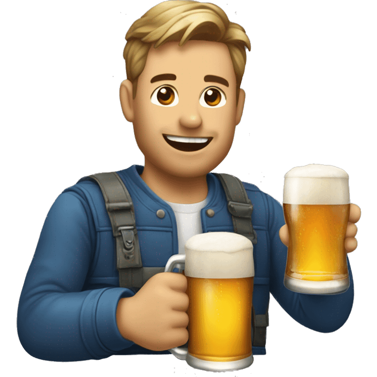 chat énervé avec une bière  emoji