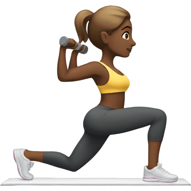 Lady working out emoji