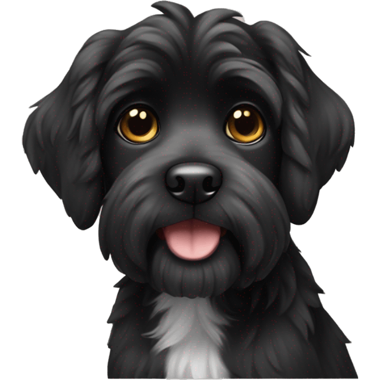 Black Havaneser dog emoji