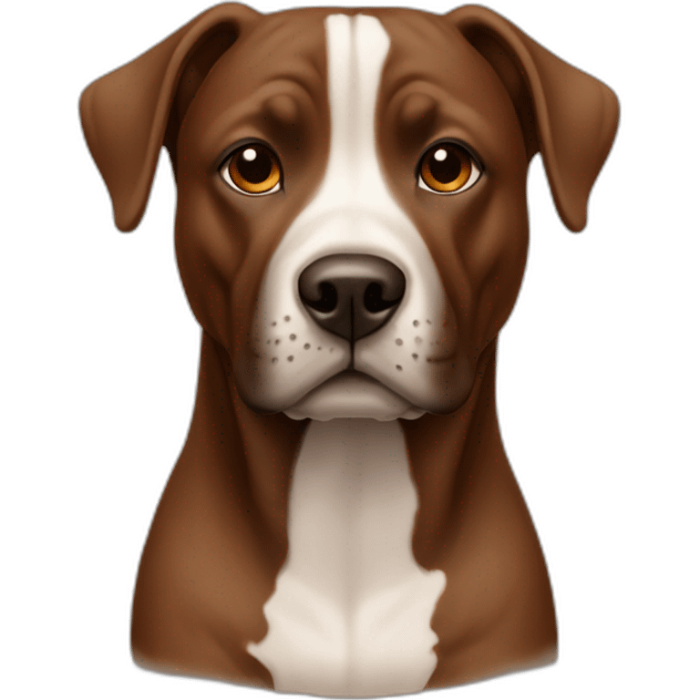 Staffordshire dog all brown emoji