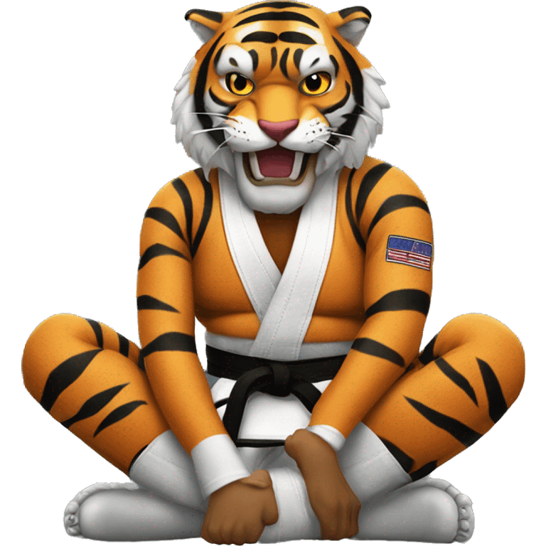 BJJ seated guard  Tiger  emoji