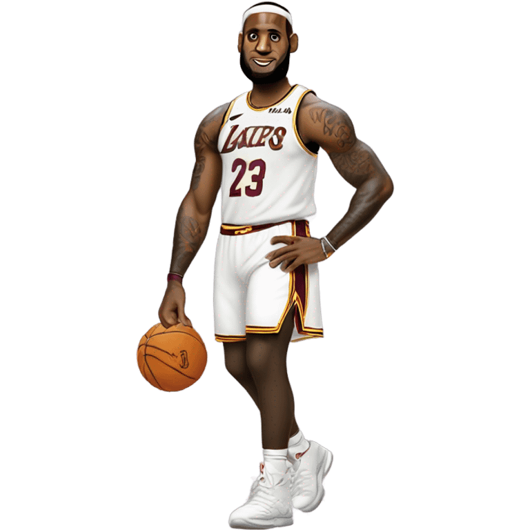 LeBron James with bbl emoji