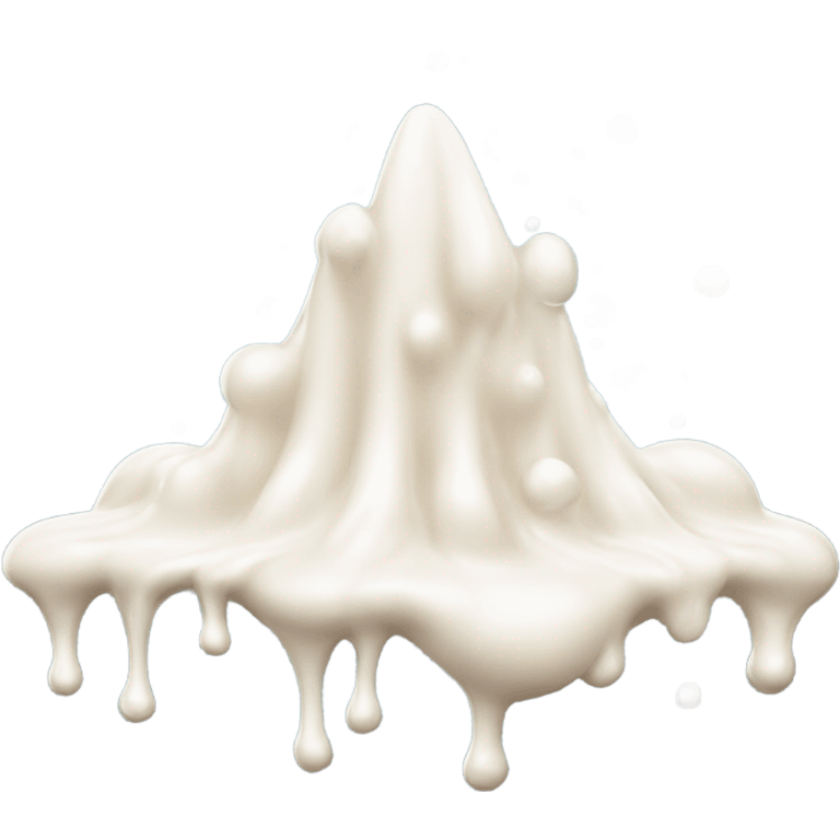 White cream splat emoji