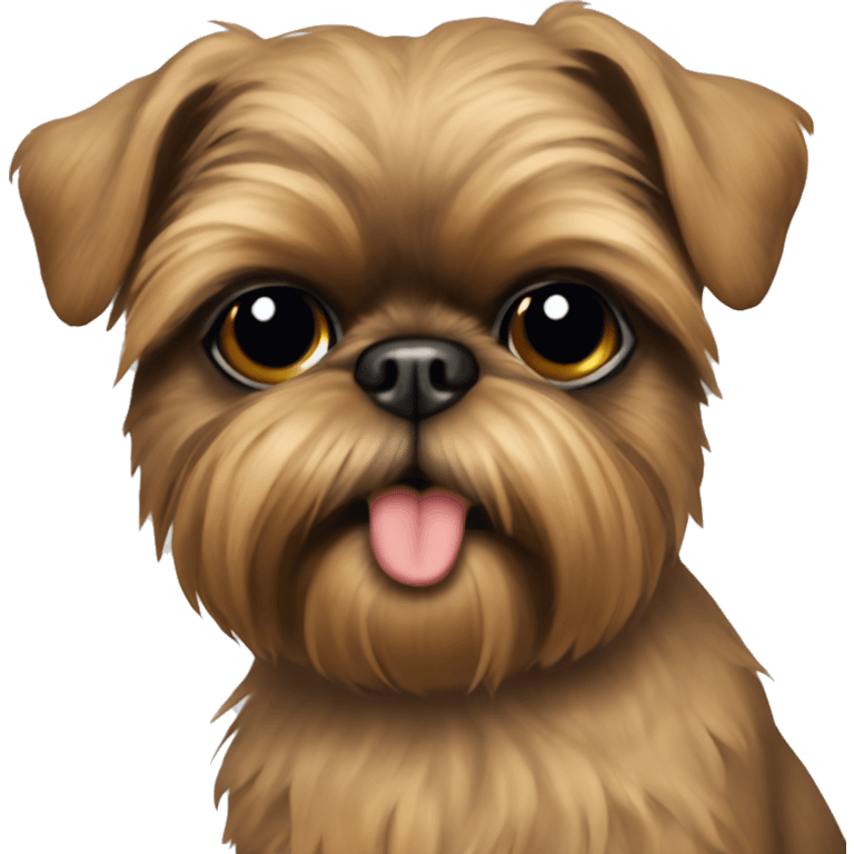 brussels griffon peace sign  emoji