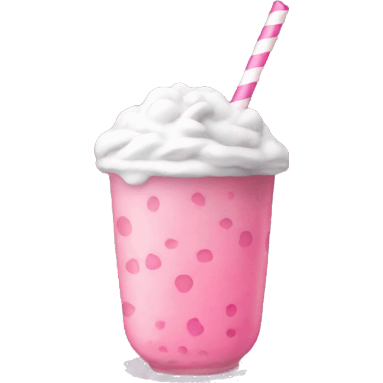 Pink boba emoji