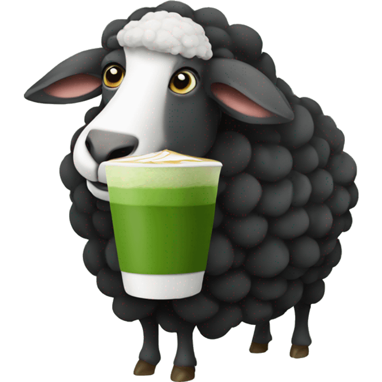 black sheep coffee matcha  emoji