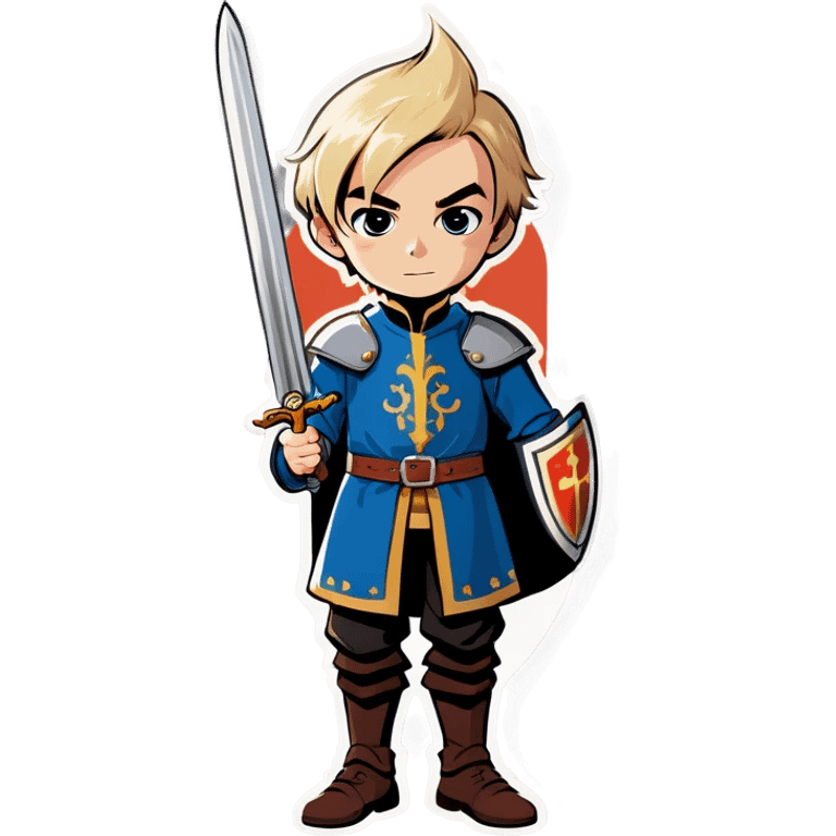 A blonde squire boy emoji